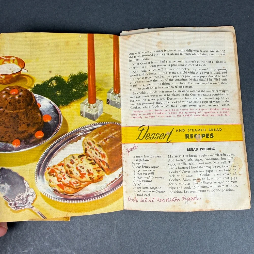 Vintage Presto Pressure Cooker Recipe Books Model 40 Instructions Set Fair